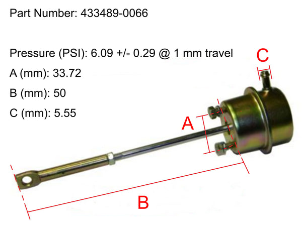 NUEVO Garrett GT20 Turbo Actuador Land Rover 75 1.8T K16 Serie 16v 433489-0066