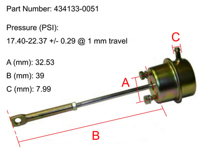 NEW Garrett Turbo Actuator for Scania P94L Truck Bus 9.0L DSC9 DSC13 434133-0051