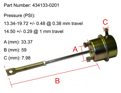 NEW OEM Garrett Turbo Actuator Foton Truck 2.8L BJ493ZQ BJ493ZLQ3 434133-0201