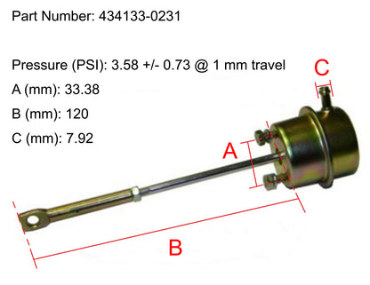 NEW OEM Garrett GTA42 Turbo Actuator Various Heavy Trucks 070145701K 434133-0231
