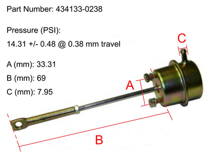 NEW OEM Garrett GT22 Turbo Actuator Isuzu Jiangling JMC JX493 4JB1 434133-0238