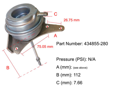 NUEVO Actuador de turbocompresor Garrett OEM 434855-0280