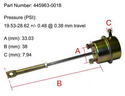 NEW OEM Garrett GT3782S Turbo Actuator Shanghai Diesel 445963-0018