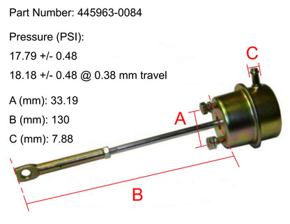 NUEVO OEM Garrett TB34 Turbo Actuador Cummins 6BT 6BT5.9 5.9L 445963-0084