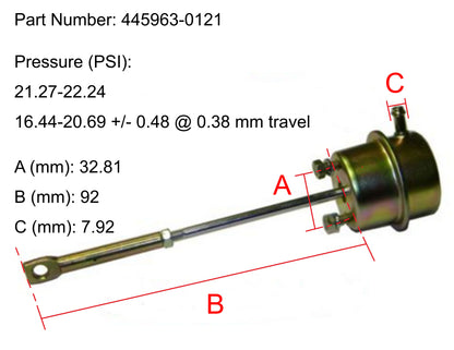 NEW OEM Garrett Turbo Actuator Asia Motors Dachai CA6110ZLA1 Xichai 445963-0121