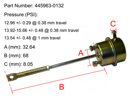 NEW OEM Garrett Turbo Actuator Chaochai CY4102BZQ Yuchai YC4110ZQ 445963-0132