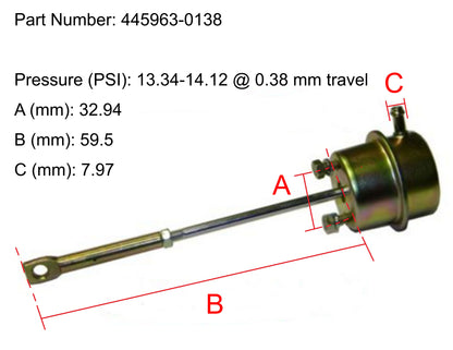 NEW OEM Garrett TB25 Turbo Actuator Foton Truck 1049 BJ493ZLQ Diesel 445963-0138