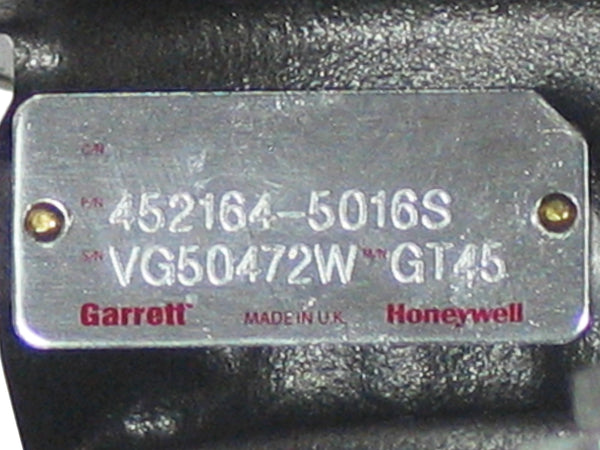 NEW Garrett GT4594B Turbo Samsung Excavator Volvo Loader D12C Tier 2 452164-5016