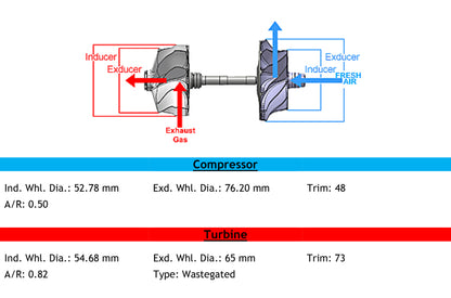 NEW Garrett TB34 Turbo Universal T3 T4 Journal Chaochai 6102BZ 160PS 471204-5003