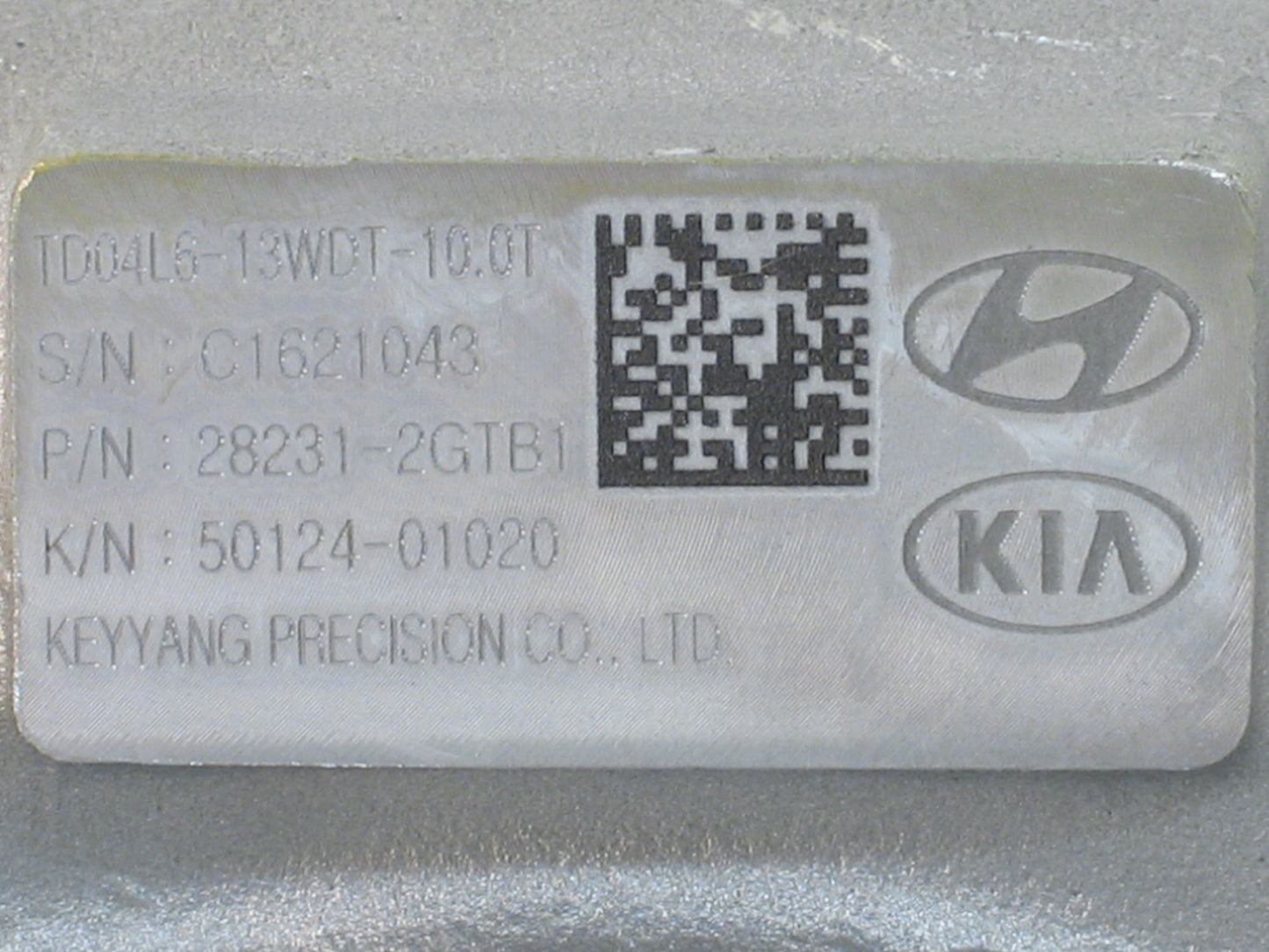 Nuevo Mobis TD04L6 Turbo para Hyundai Veloster N 2.0L Gas 28231-2GTB1 50124-01020