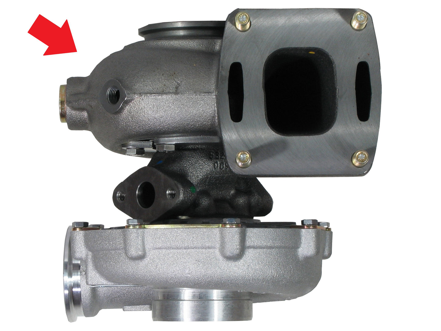 NEW BorgWarner K26 Turbine Housing Volvo Penta Marine KAD43 KAD44 53261006450