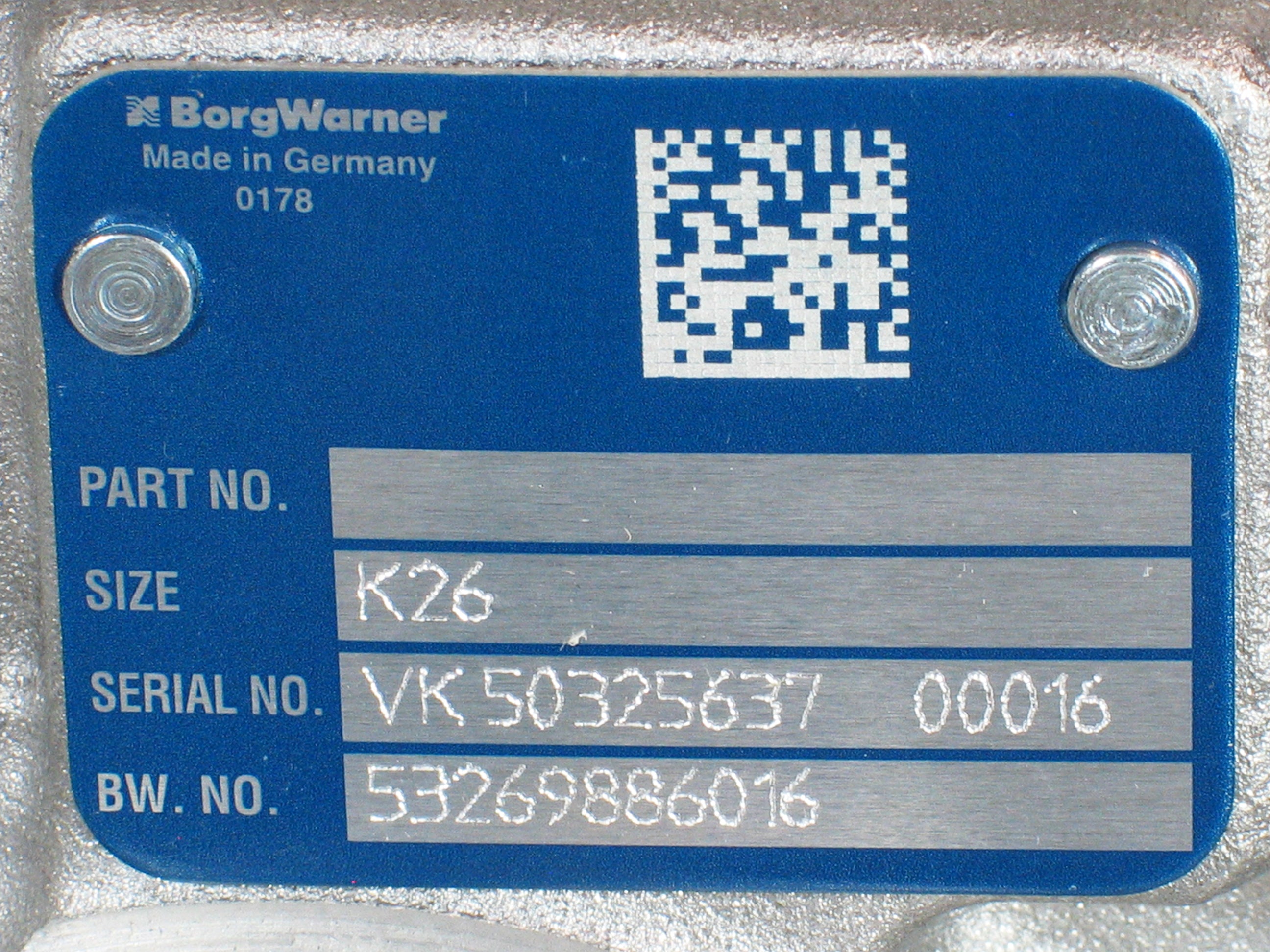 NEW OEM BorgWarner K26 Turbo Volvo Penta 53269886016 – TurboTurbos