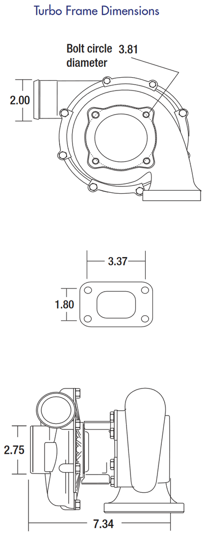 NEW BorgWarner K27.2 Porsche 911 Turbo 964 965 3.0L 3.3L 930 Gas 53279887200