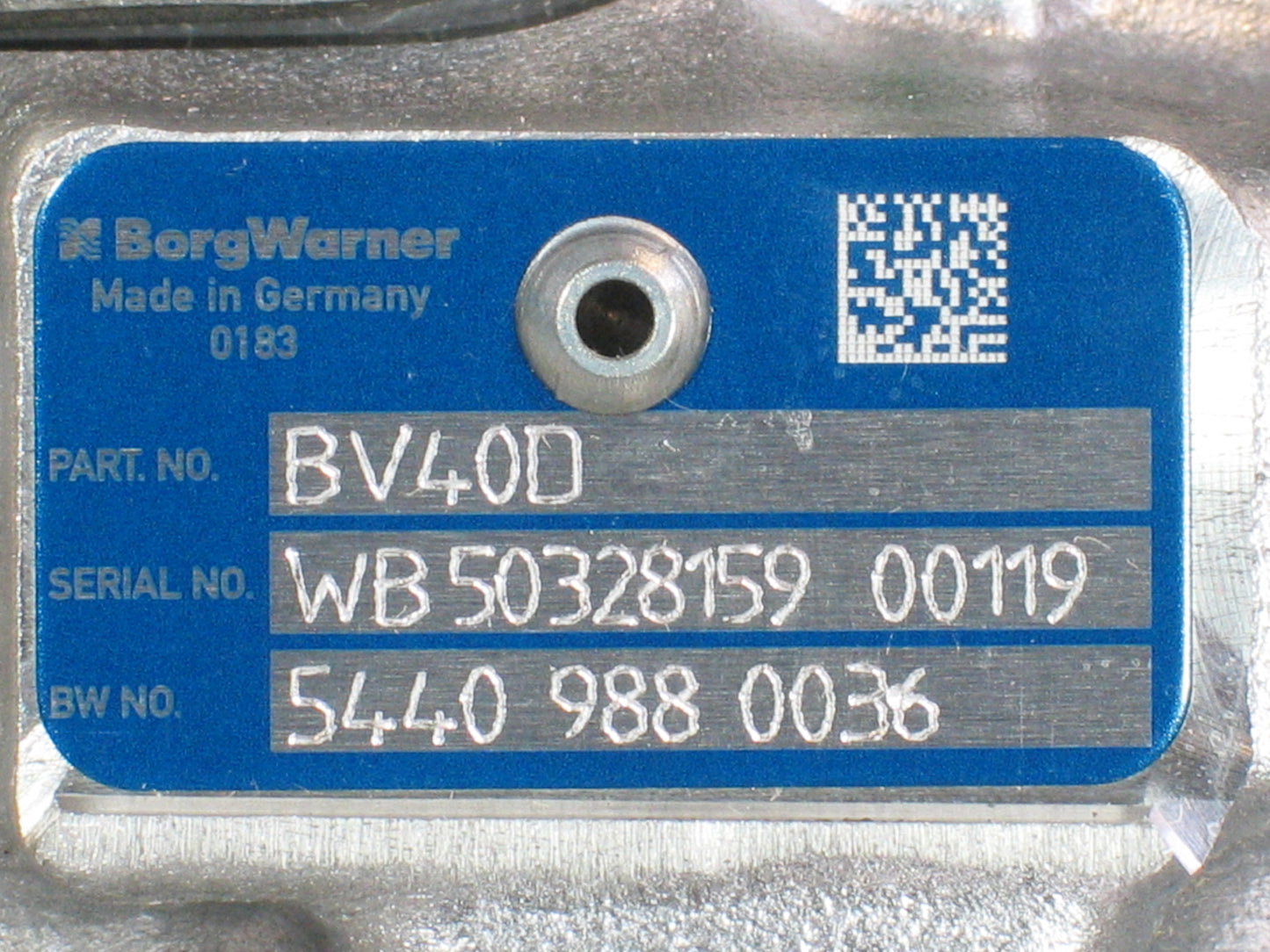 NUEVO BorgWarner BV40 Turbo VW Passat Touran Audi A3 Q3 2.0L Diesel 54409880036