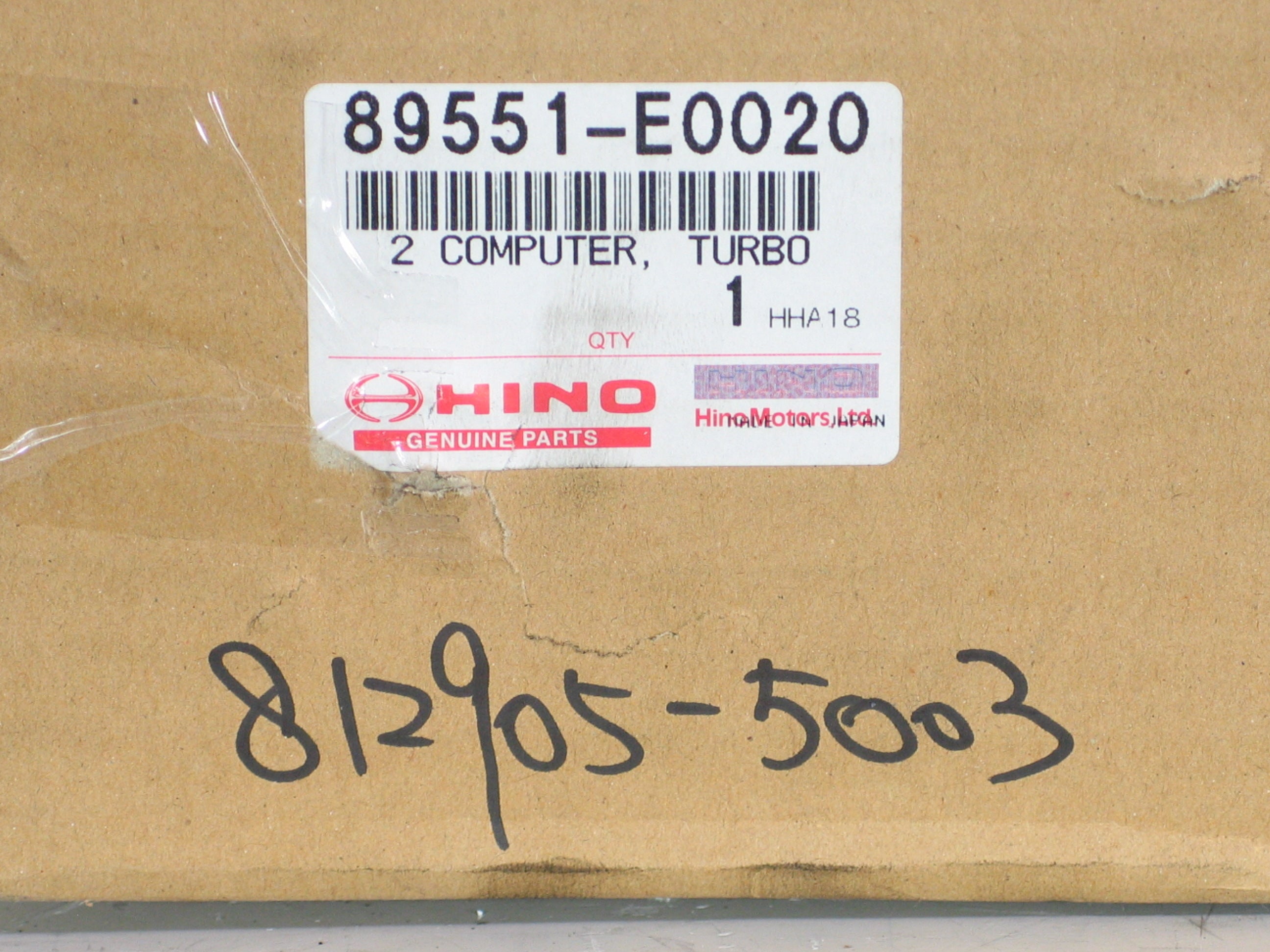 NEW Mitsuba Turbo Electric Actuator Hino 89551-E0020 812905-0003