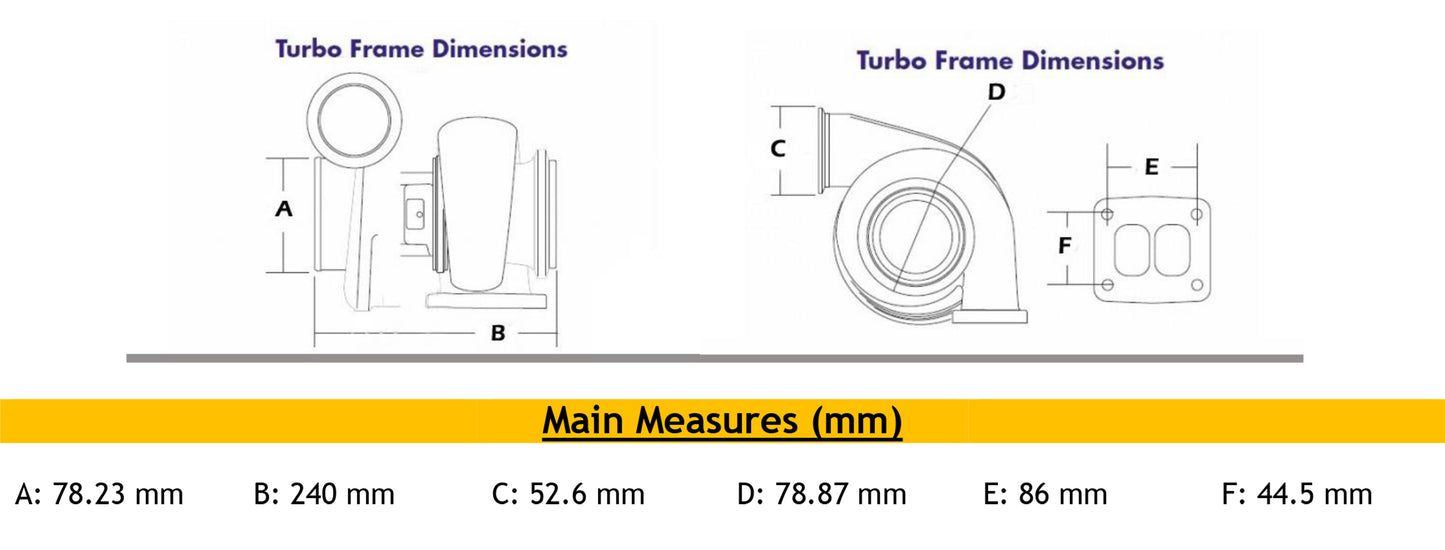TB3404 Turbo Universal T3 Camión Cummins 6BT 5.9L Motor 471182-5007