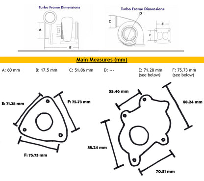 GT22 Turbo Universal Journal Air Cooling Isuzu JMC Transmit JX493ZQ 736210-5005