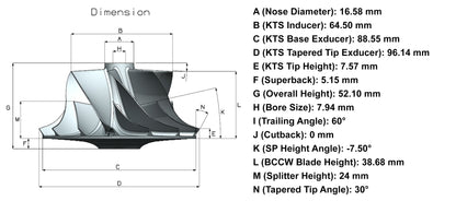 NEW Turbo Billet Compressor Wheel Ford Powerstroke 6.4L Engine MFSS391C