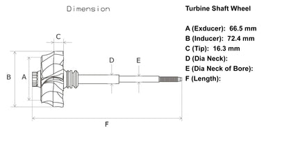 NEW GT37VA Turbine Wheel Ford Powerstroke 6.0L 743250-01 743250-13 717097-0044