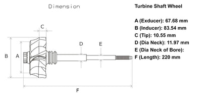 NEW B3G Turbo Turbine Wheel