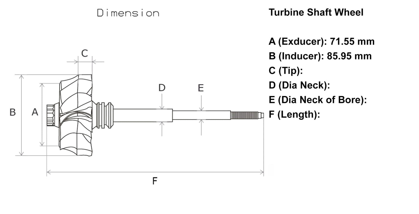 NEW HE531V Turbocharger Turbine Wheel Cummins Engine