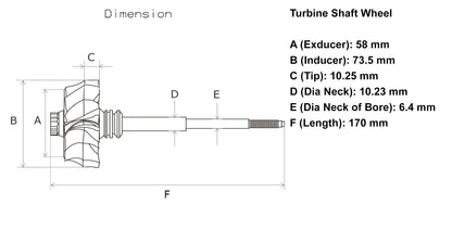 NUEVA rueda de turbina T04B Iveco John Deere 6329 Komatsu Volvo Truck 410188-0002