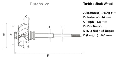 NEW GTA45 Turbine Wheel Truck Detroit Diesel Series 60 758160-0006 758160-0007